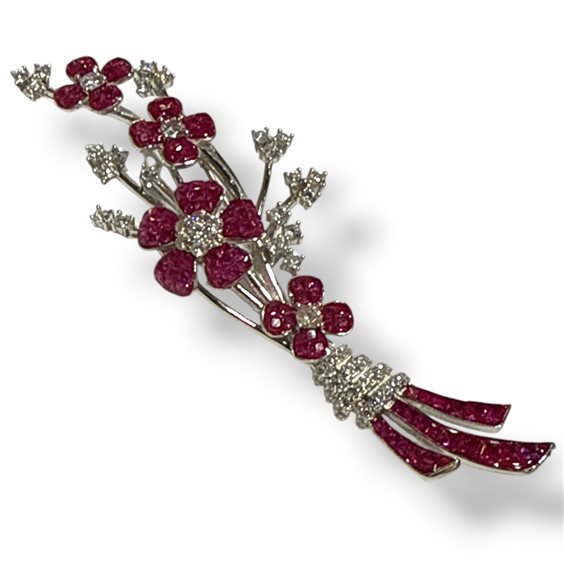 Brooch Mandile 1922 Woman Giardino di gemme in Silver 2CSZC129377 - 2CSZC129377